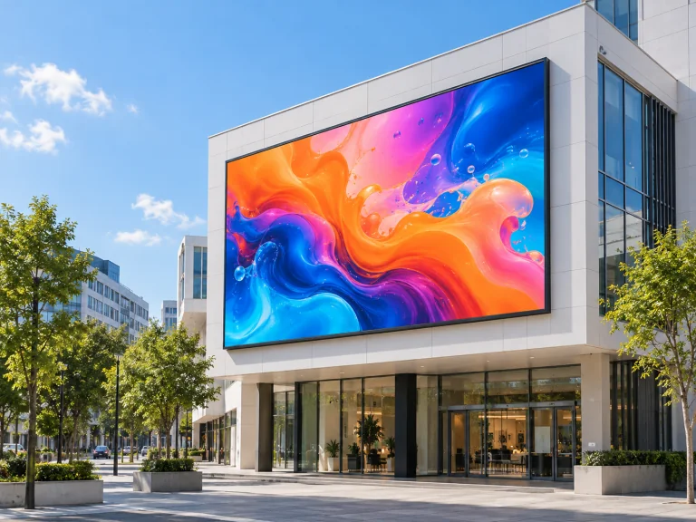 Painel de LED para entradas comerciais